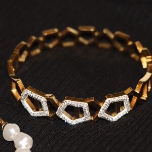 Elegant Gold and Silver Bracelet